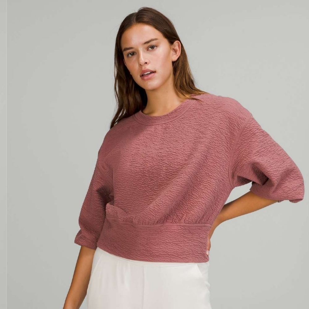 Lululemon Textured Crewneck Pullover